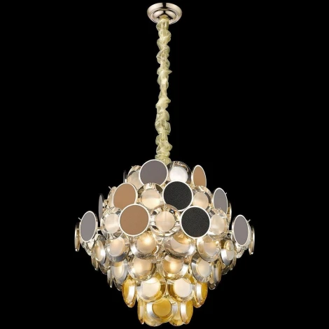 Подвесная люстра каскадная Wertmark Oriella WE141.17.303 (220V, хрусталь, на цепи)