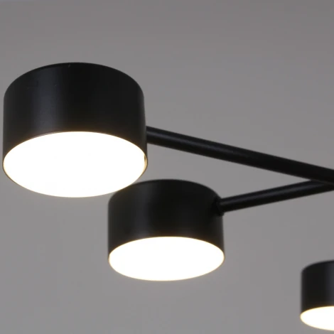 Потолочная люстра на штанге Reluce 03726-0.3-09 BK GX53