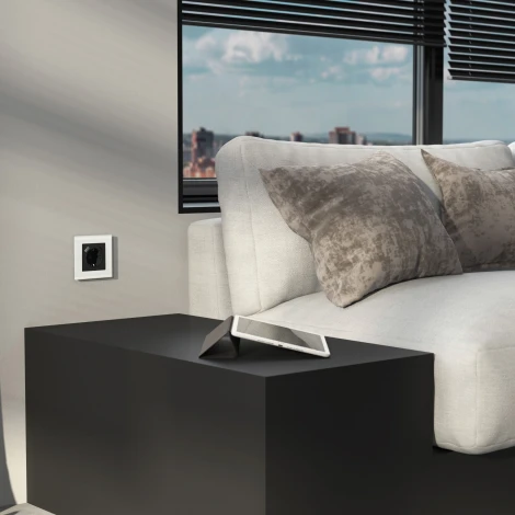 Рамка на 1 пост (белый, стекло soft-touch) Werkel W0013101 (a064564)