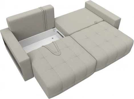 Диван прямой с полками Лига-053 НПБ Лига Диванов (Рогожка) арт.128884