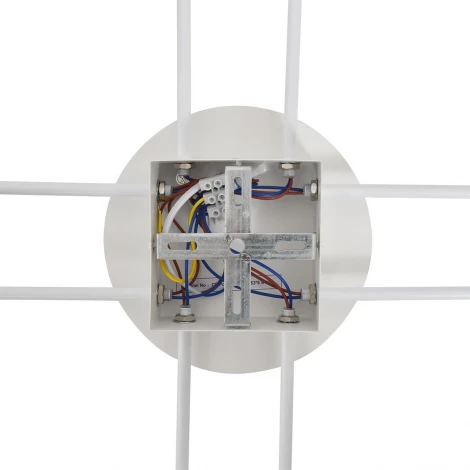 Потолочная люстра на штанге Lumion Benua 8305/8C белый, металл/акрил GX53 LED 8*7W 220V