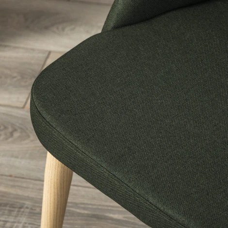 Стул R-Home Lars тёмно-зеленый/нат.дуб