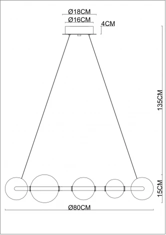 Подвесной светильник Arte Lamp Crocus A2780LM-40PB