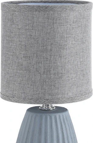 Настольная лампа Lumion Asela 8161/1T серый, керамика/текстиль E14 1*40W 220V (выключатель, круглые)