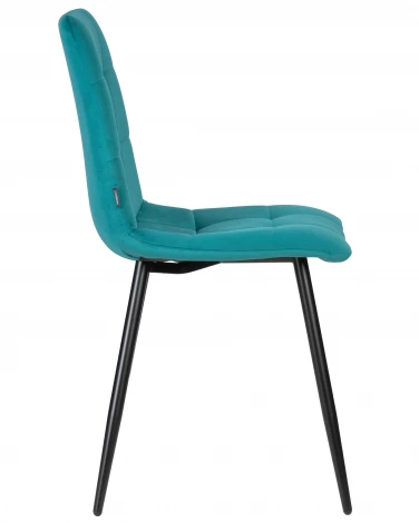 Стул обеденный DOBRIN CHILLY (Морской волны Holland 56, основание черное)