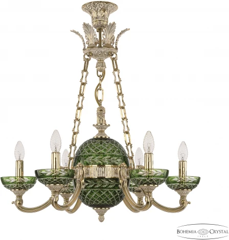 Подвесная люстра Bohemia Verona 72009P/6/175 GW P Clear-Green/H-1J Y8 FL2S
