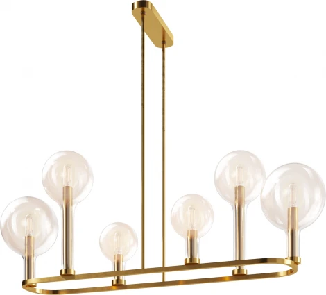 Потолочная люстра на штанге Maytoni Status MOD333PL-06BS1 (220V, шарики)