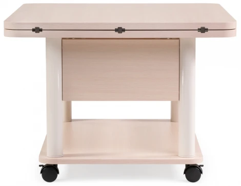 Стол-трансформер Woodville Виват светлый венге / белый 402947