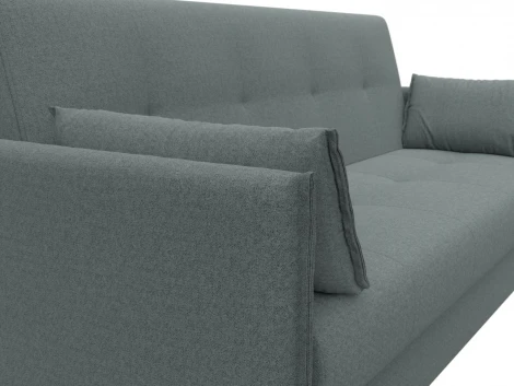 Диван-книжка Лига-018 (Серый/Рогожка) Лига Диванов арт.124986