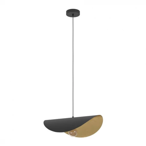 Подвесной светильник Eglo Saceda 390393 1x40W(E27) сталь, черный, золотой