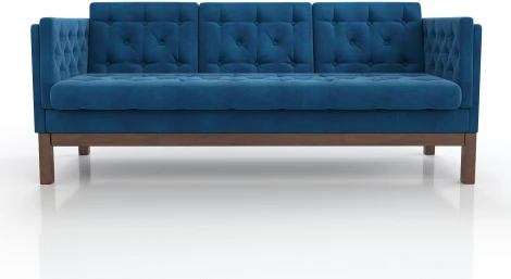 Диван Arsko Айверс Б орех синий шенилл