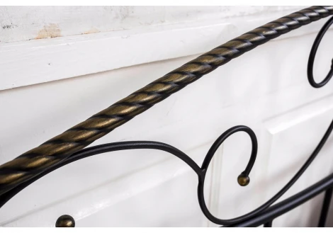 Кровать Woodville Gold 160x200 черная с золотом 1438