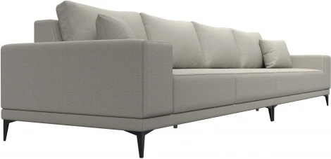 Диван прямой Льюес Лонг (Бежевый/Рогожка) Лига Диванов арт.124824