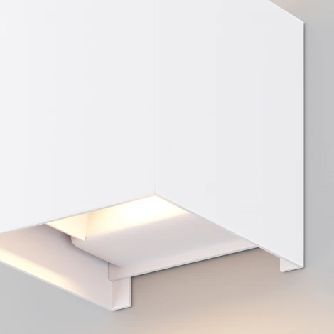 Настенный светильник уличный Maytoni Fulton O572WL-L6W (LED, 220V, куб, IP54)