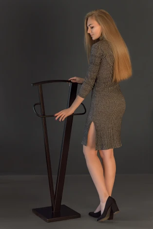 Вешалка костюмная ГАЛАНТ 344 чёрный Mebelik арт.005582