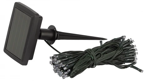 Садовая гирлянда светодиодная на солнечной батарее Бахрома холодный свет 2,4x0,5 м ЭРА ERASF22-29