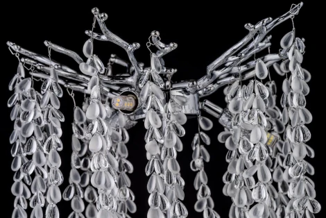 Интерьерная настольная лампа Dio D`arte Tavenna Nickel Tavenna H 4.1.1.800 N (220V, хрусталь, подвески)