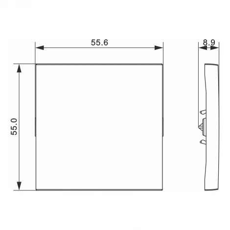 Клавиша 1-я, глянцевый белый Donel A07 DE29603