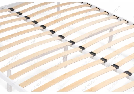 Полутораспальная кровать Woodville Фади 140х200 белая 491587