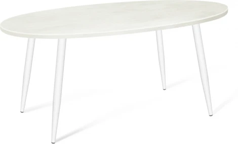 Стол Sheffilton SHT-TU14/120/80 МДФ белый муар/бетон крем