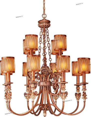 Подвесная люстра N-Light 703 703-12-52 antique silver + speckle brown