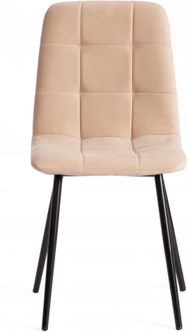 Стул CHILLY MAX / 1 шт. в упаковке (Велюр,Металл  /Бежевый,Черный)