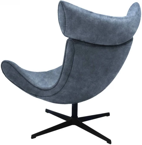 Кресло Bradexhome TORO тёмно-серый, искусственная замша