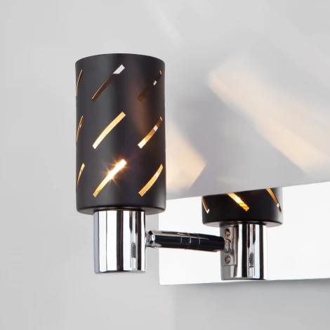 Спот Eurosvet Fente 20090/2 черный/хром (220V, выключатель)