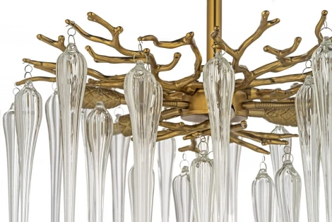 Потолочная люстра на штанге Dio D`arte Tavenna Antigue Tavenna H 1.3.46.101 A (220V, хрусталь)