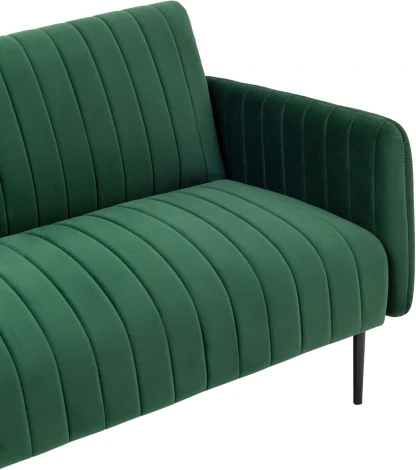 Диван прямой Stool Group Дрезден велюр зелёный УТ000035922