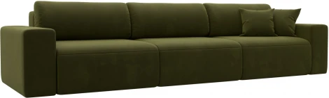 Диван прямой Лига-036 НПБ Классик Лонг (Зеленый/Микровельвет) Лига Диванов арт.121317