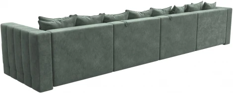 Диван П-образный Лига-052 НПБ Лонг Лига Диванов (Велюр) арт.128854