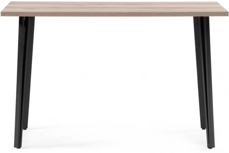 Стол Woodville Денвер Лофт 120 25 мм черный матовый / дуб делано светлый 516125