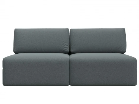 Диван прямой модульный Лига-060 НПБ (ЛДСП,Брус,Фанера/Пластик/Рогожка/Серый) Лига Диванов 129705