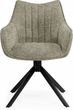 Стул на металлокаркасе Woodville Denever beige / black арт.15837