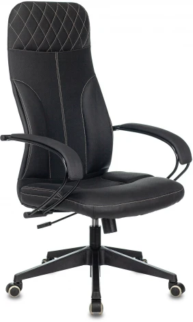 Кресло руководителя Бюрократ CH-608/ECO черный эко.кожа крестовина пластик