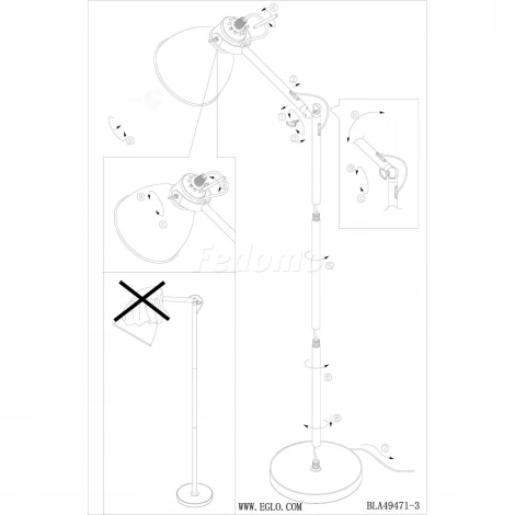 Торшер Eglo Priddy-P 49087
