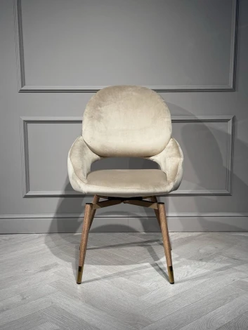 Стул обеденный IST-CASA Виола BS1377-BG-4, бежевый/орех