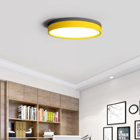 Потолочный светильник круглый Kier D40 Yellow ImperiumLoft Kier01 (181028-26) (LED, 220V, круглые)