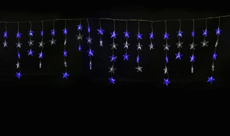 Гирлянда Uniel ULD-E5505-196/DTK WHITE-BLUE IP20 STARS-1