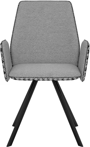 Стул DikLine 293 поворотный SB6/A3 св.сер, ножки черные, арт.00-00075740