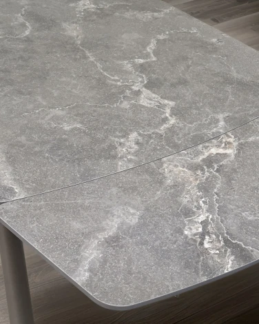 Стол RIVOLI 140 MATT LATTE STONE SOLID CERAMIC / TAUPE, ®DISAUR