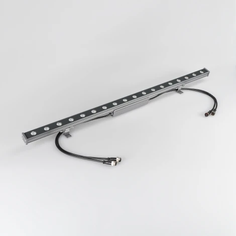 Светодиодный прожектор линейный IP65 AR-LINE-1000S-18W-24V RGB (Grey, 30 deg, DMX512) (Arlight, Закрытый) 023623