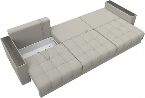 Диван прямой с декором Лига-049 НПБ Лонг Лига Диванов (Рогожка) арт.128416