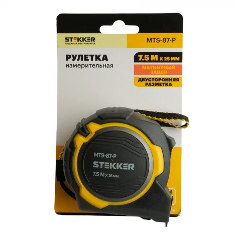 Рулетка 7,5 м х 25 мм Stekker 50211