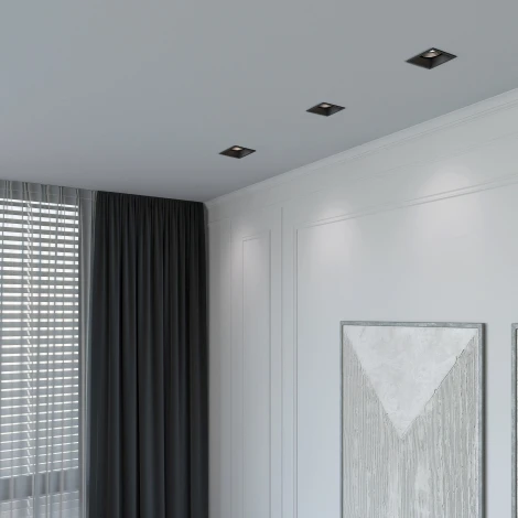 Светильник встраиваемый Elektrostandard Punto 25017/01 GU10 черный (220V)