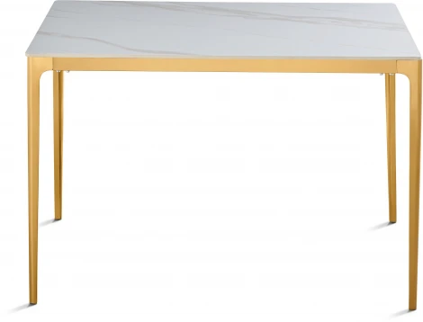 Стол обеденный IST-CASA Камео DT-3001S, 120х80х75 см, белый мрамор (Калаката)
