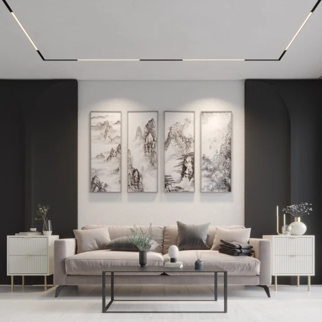 Трековый светильник низковольтный светодиодный Novotech Flum 359631 черный диммир. со сменой цв.температуры, пульт ДУ/Tuya Smart Life IP20 LED 20W 48V 3000-6000K (Умный дом, Алиса)