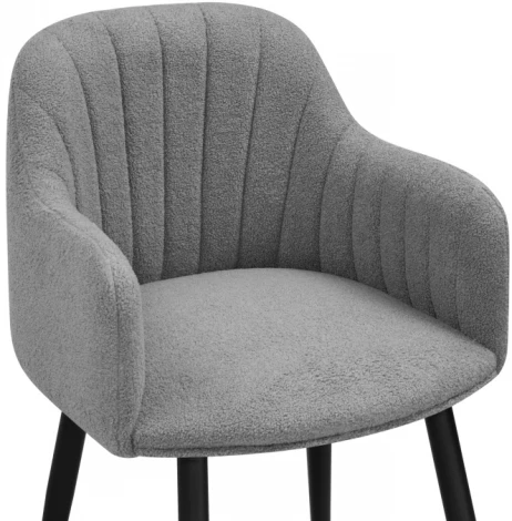 Стул Woodville на металлокаркасе Халли lamb 11 / черный 552087