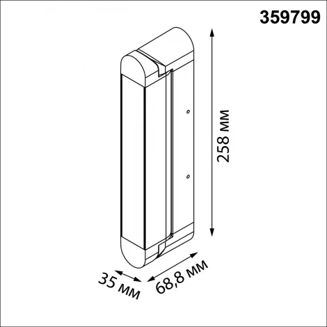 Светильник накладной с переключ. цв. температуры Novotech Iter 359799 черный IP20 LED 12W 180-265V 2700К/3200К/4000К